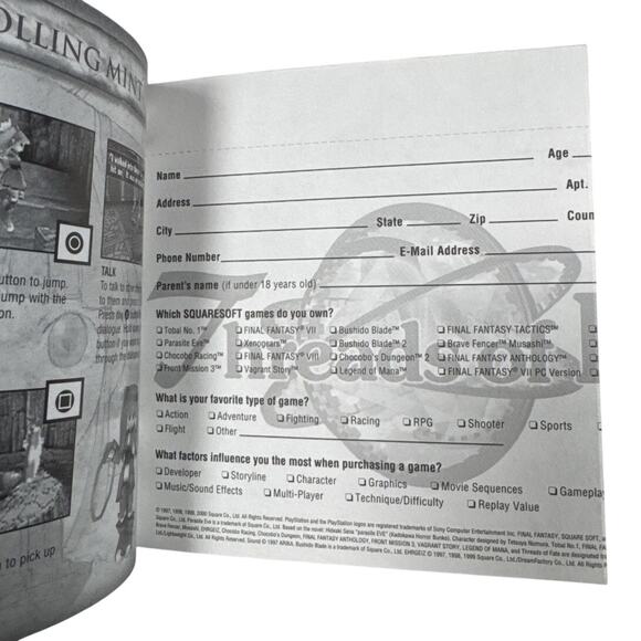 Threads of Fate w/Reg Card (PlayStation 1) CIB - Picture 5 of 8